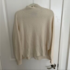 Everlane Cream Turtleneck Sweater
